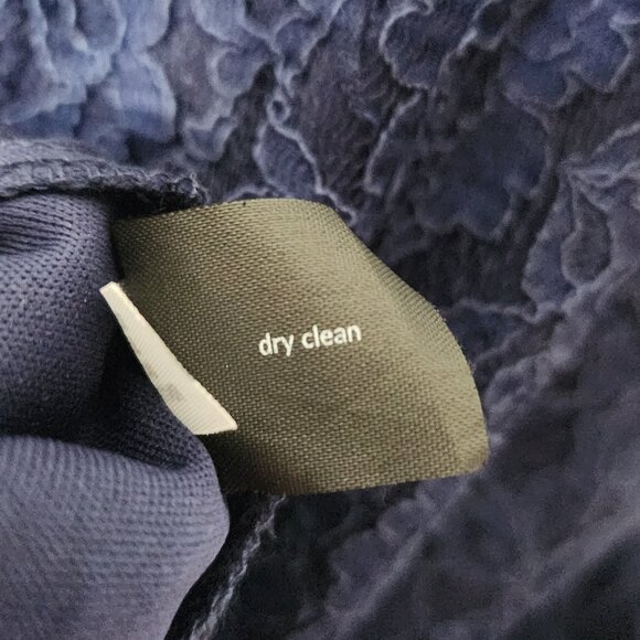 Lane Bryant Dress Womens Plus Size 22 Solid All Blue Lace Zip Back Short Sleeve - Picture 8 of 8